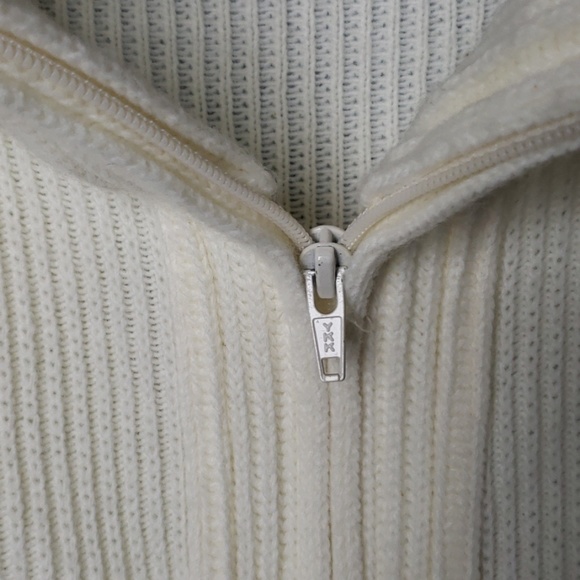 American Priority Mens White Knit Sweater M - Picture 5 of 7